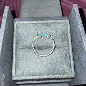 David Yurman turquoise silver ring